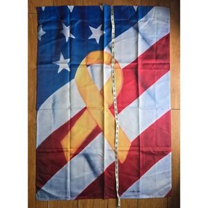Apri Kart Yellow Ribbon American Flag Decorative Banner Garden Flag 28x40